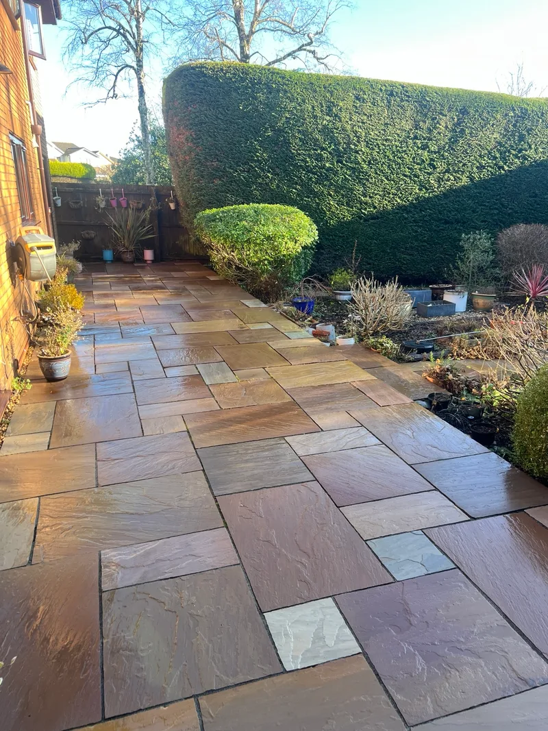 Patio pressure wash
